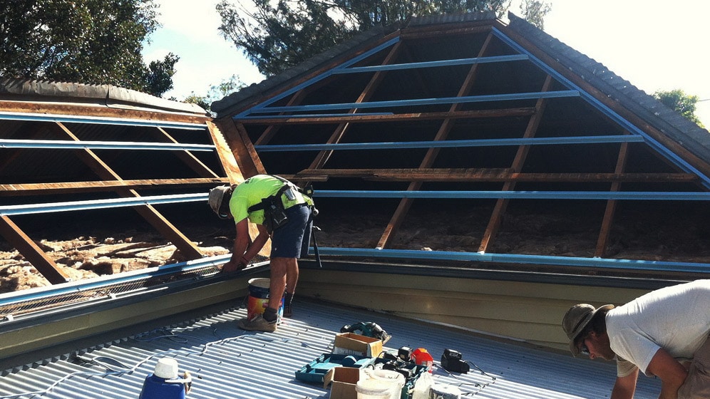 roof under construction in toowoomba - gutters toowoomba