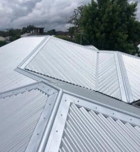 Metal Roof Of A House